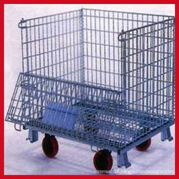 1000*800*840mm removable warehouse storage cage with wheels with the price of FOB Tianjin US $47 per unit